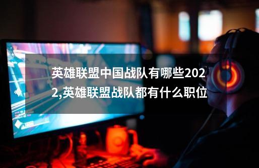 英雄联盟中国战队有哪些2022,英雄联盟战队都有什么职位-第1张-游戏相关-龙启科技