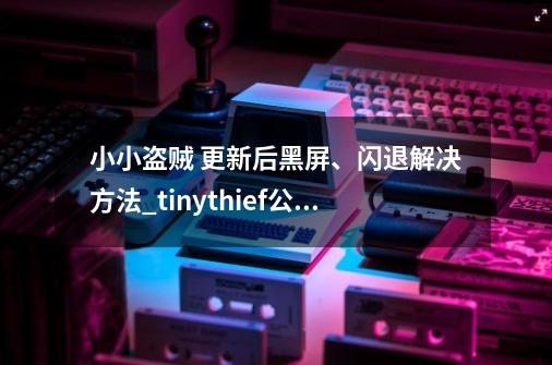 小小盗贼 更新后黑屏、闪退解决方法_tinythief公司-第1张-游戏相关-龙启科技