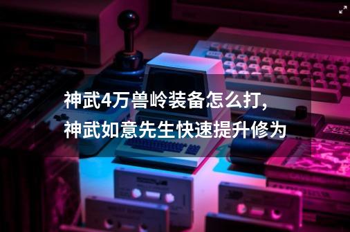 神武4万兽岭装备怎么打,神武如意先生快速提升修为-第1张-游戏相关-龙启科技