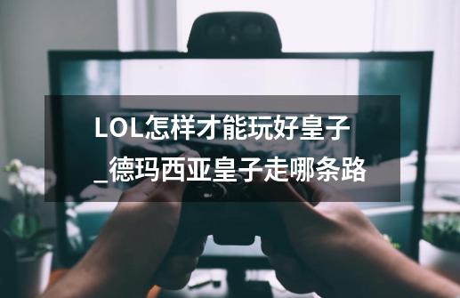 LOL怎样才能玩好皇子_德玛西亚皇子走哪条路-第1张-游戏相关-龙启科技