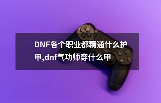 DNF各个职业都精通什么护甲,dnf气功师穿什么甲-第1张-游戏相关-龙启科技