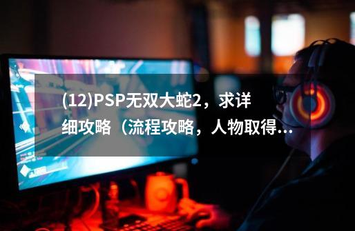 (1/2)PSP无双大蛇2，求详细攻略（流程攻略，人物取得方法，壁纸获得方法，贵重物品取得方法，稀少石和...,无双大蛇宫本武藏获得-第1张-游戏相关-龙启科技